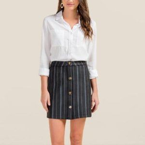 Miami Francesca's Angelica Striped Mini Skirt